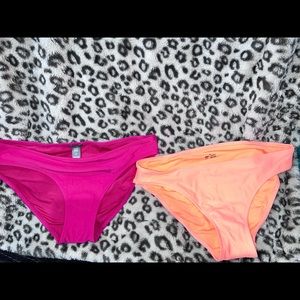 Two pairs of medium Aerie Swim bottoms